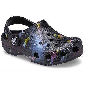 Crocs Classic Out of this World II Girls' Clogs Black | Australia 1503XYUF